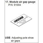 Ignition air gap gauge, Echo