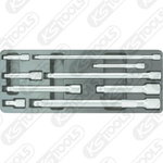 Extension set, 9 pcs, 1/4"+3/8"+1/2", KS Tools
