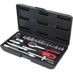 Padrun komplekt 1/4´´ 25-osa SUPERLOCK, KS Tools