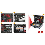 universal tool kit 1/4"+1/2" 127-pcs, KS Tools