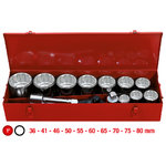 1" Socket set 14 pcs 12P ⏣, KS Tools