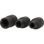 RIBE® impact socket set, 3 pcs, 1/2", KS Tools