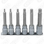 Padrunotsakute komplekt 1/2´´ XZN 6-osa M5-M14, pikk, KS Tools
