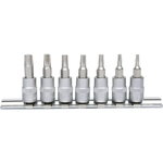socket 1/4 set TX T10-T40, KS Tools