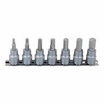 1/4" Hex bit socket set, 7pcs, KS Tools