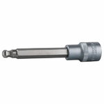 1/2" pallopäinen kuusiokolokärkihylsy, pitkä, 6 x 110 mm, KS Tools