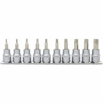 Muciņu komplekts 3/8´´ TX 10 gab., T10-T55, KS Tools