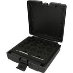 spiral profile socket set 1/4"+1/2" 15-osa, KS Tools