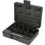 3/8" Spiral profile impact socket set, 10 pcs, KS Tools