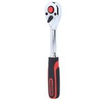 3/8" CHROMEplus Reversible ratchet, 72 teeth, plactic handle, KS Tools