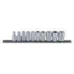 Muciņu komplekts, sešstūra, 1/4´´ 4-13 mm, 10 gab., KS Tools