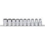1/2" CLASSIC Hexagonal socket set,10 pcs 10-19mm, KS Tools