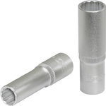 Bi hex socket, deep, 3/8", 10mm, KS Tools