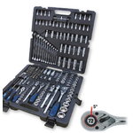 1/4"+1/2" CHROMEplus Socket set 216pcs, KS Tools