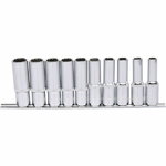 Muciņu komplekts 1/2", CHROME+ 12-kanšu, 10gab., 10-19mm, KS Tools
