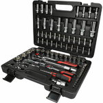 1/4"+1/2" CHROMEplus Socket set 78pcs, KS Tools