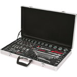 1/4"+1/2" CHROMEplus Socket set 102pcs, KS Tools