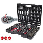 socket set CHROMEplus 1/4+3/8+1/2'' 195pcs, KS Tools