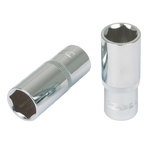 1/2" CHROME+ Hexagonal socket, deep 19mm, KS Tools