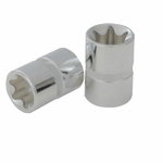 Torx-kanta 1/2" CHROMEplus,ripustettuna E14, KS Tools