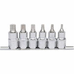 1/2" CHROME+ Bit socket set spline (XZN), KS Tools