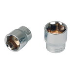 Sešstūra muciņa 1/4" CHROME+ 4,5mm, KS Tools