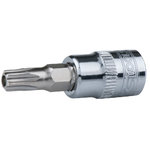 Торц.головка бит с отверстием CHROME+ 1/4" Torx 7pcs TB10-TB40, KS Tools