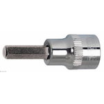 Sešstūra muciņa 1/4" CHROME+ 4mm, KS Tools