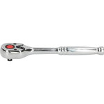 1/4" CHROME Reversible ratchet, 72 teeth, metal handle, KS Tools