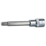 1/2" CHROME+ seškantu bitu muciņa, gara 6mm, KS Tools