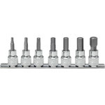 1/4" CHROMEplus Bit socket set hexagon, 7 pcs 2,5-8mm, KS Tools