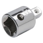 CHROME+ Reducing adaptor, 3/8"Fx1/4"M, KS Tools