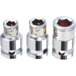 Adapters 3/8", 1/4" CHROME+, KS Tools