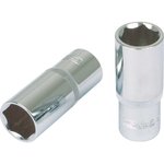 Hexagonal socket 3/8" CHROMEplus,long 7mm, KS Tools