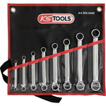 ULTIMATE+ straight ring spanner set,8pcs 6x7-20x22mm, KS Tools