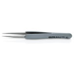 Precision Tweezers with rubber handles ESD 130mm, Knipex