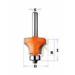 HW OVOLO SASH ROUTER BIT WITH BEARING (F)  S=8   D=28X19  R=, CMT