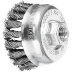 Cup brush TBG Steel wire, 5pcs in pack 65mm M14 0,35mm, Pferd