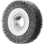 Wheel brush RBU Steel 100x28/14mm 0,3mm, Pferd