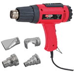 Karstā gaisa pistole, komplektā 4 uzgaļi, KS Tools