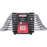 STAINLESS STEEL Combination spanner set, offset, 9 pcs, KS Tools