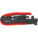 Compression tool for F, BNC and RCA connectors, Knipex