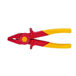 insulating flat nose pliers, plastic 180mm, Knipex
