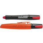 VISOR Permanent Longlife Industrial Crayon Marker - Red, Pica