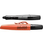 VISOR Permanent Longlife Industrial Crayon Marker - Black, Pica