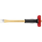 Mason`s chisel, hexagon, rubber handle, 23 x 350 x 18 mm, Rennsteig