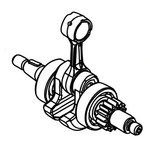 CRANKSHAFT,ASY SRM-3611T, Echo