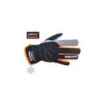 Winter gloves Alaska, orange/black 9, Pesso