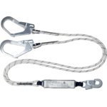 2m Lanyard Energy Absorber w carabiners, Delta Plus
