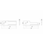 Knife 84068444 175 X 50 X 4.5 MM - Ų 20.1 MM SPQ, Bepco